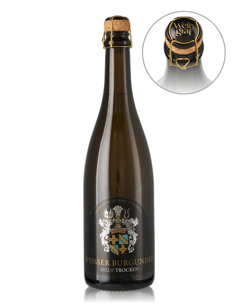 2022 Weißer Burgunder Sekt b. A., trocken *traditionelle Flaschengärung*