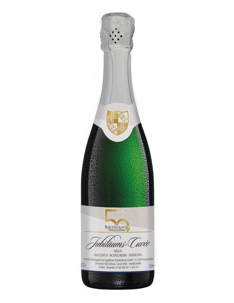 Jubiläums-Cuvée, Bacchus - Scheurebe - Riesling, mild, Silberne MundusVini-Medaille