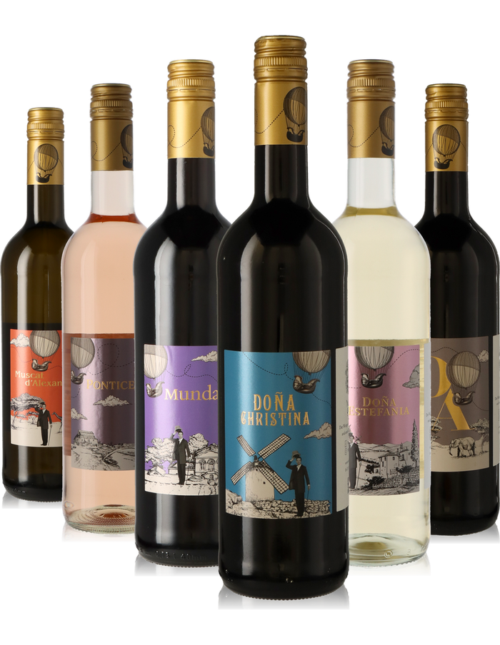 6er Weinpaket lieblich Weingraf international