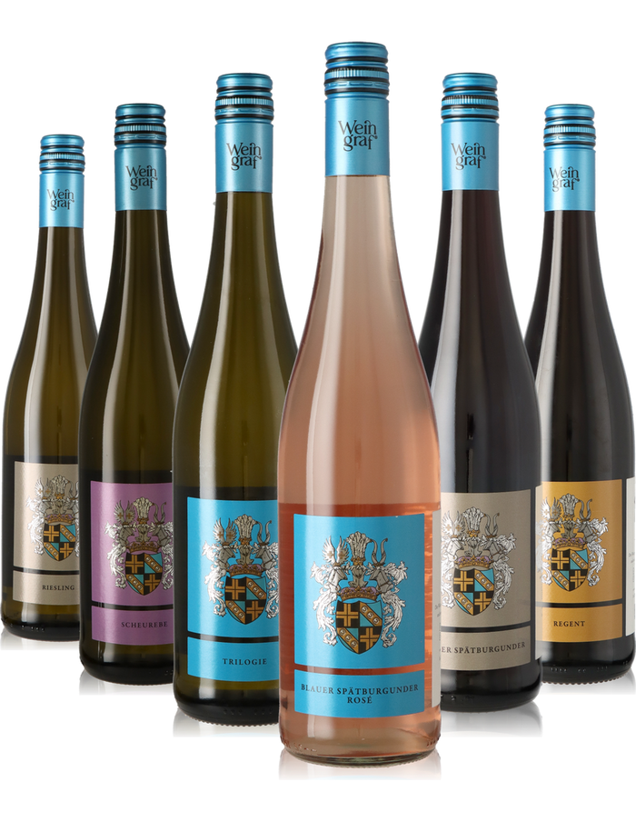 6er Weinpaket lieblich und süße Weine aus Deutschland