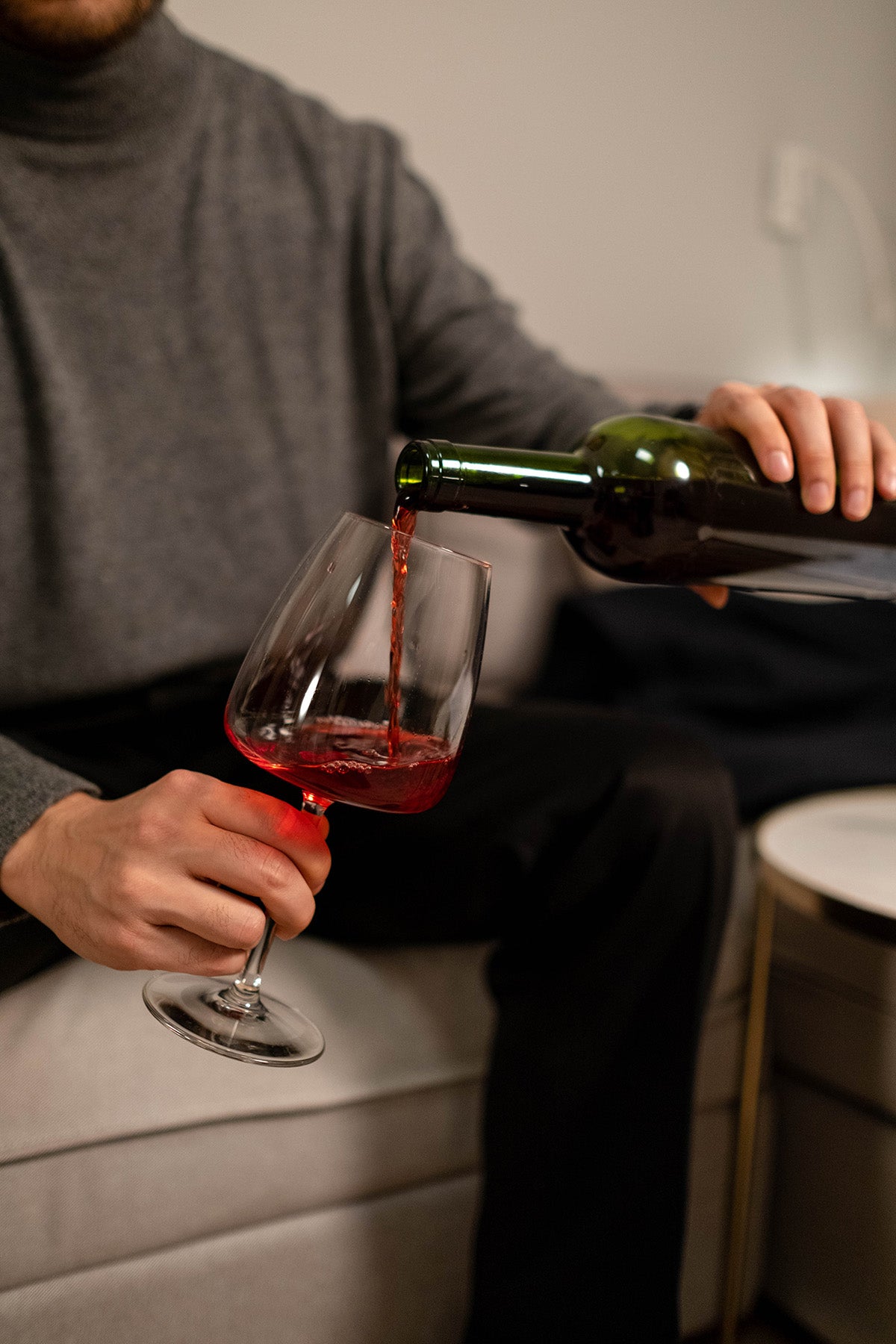Halbtrockener Rotwein