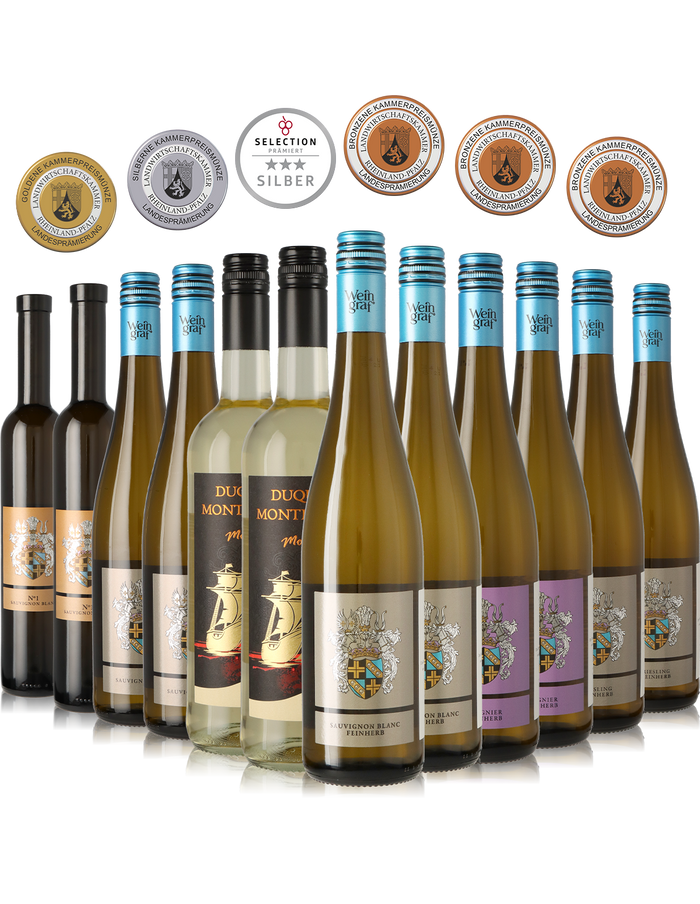 12er Prämierungs-Weinpaket, lieblich