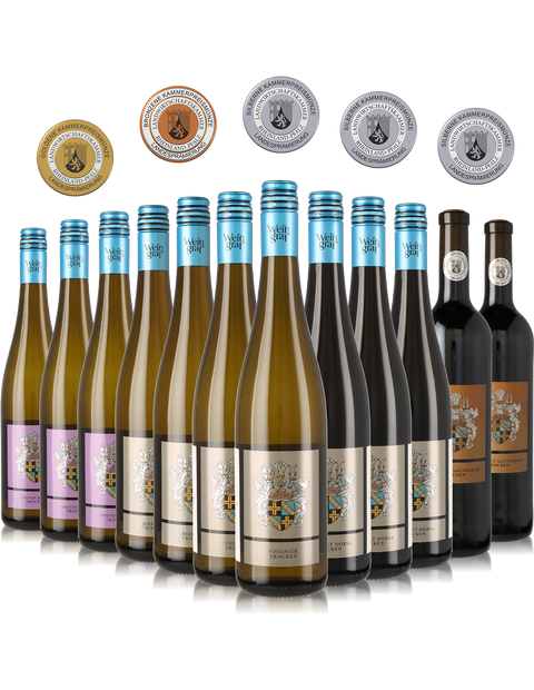 12er Prämierungs-Weinpaket, trocken