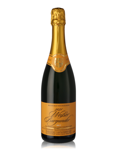 2021 Nackenheimer Schmittskapellchen, Weißer Burgunder, Sekt b.A. brut, traditionelle Flaschengärung