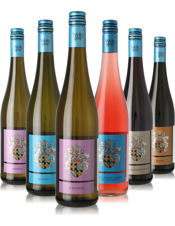 6er Weinpaket lieblich und süße Weine aus Deutschland