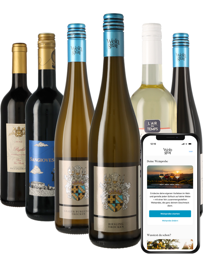 Weinpaket Trocken mit App-Weinprobe