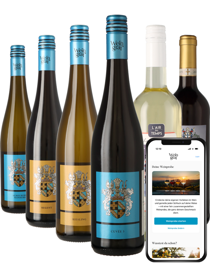 Weinpaket Lieblich und Süß mit App-Weinprobe