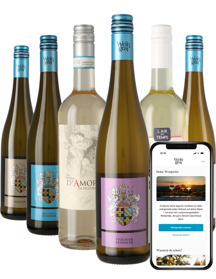 Weinpaket Weißwein mit App-Weinprobe