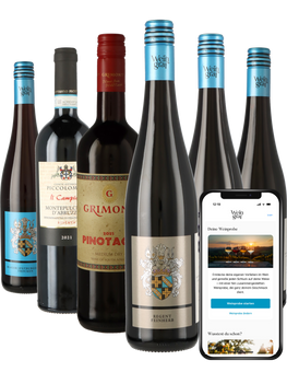 Weinpaket Rotwein mit App-Weinprobe
