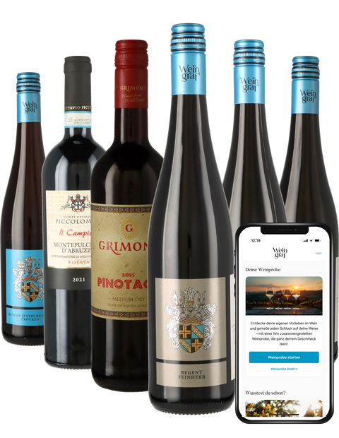 Weinpaket Rotwein mit App-Weinprobe
