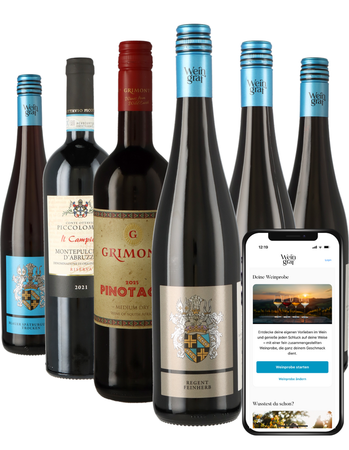 Weinpaket Rotwein mit App-Weinprobe