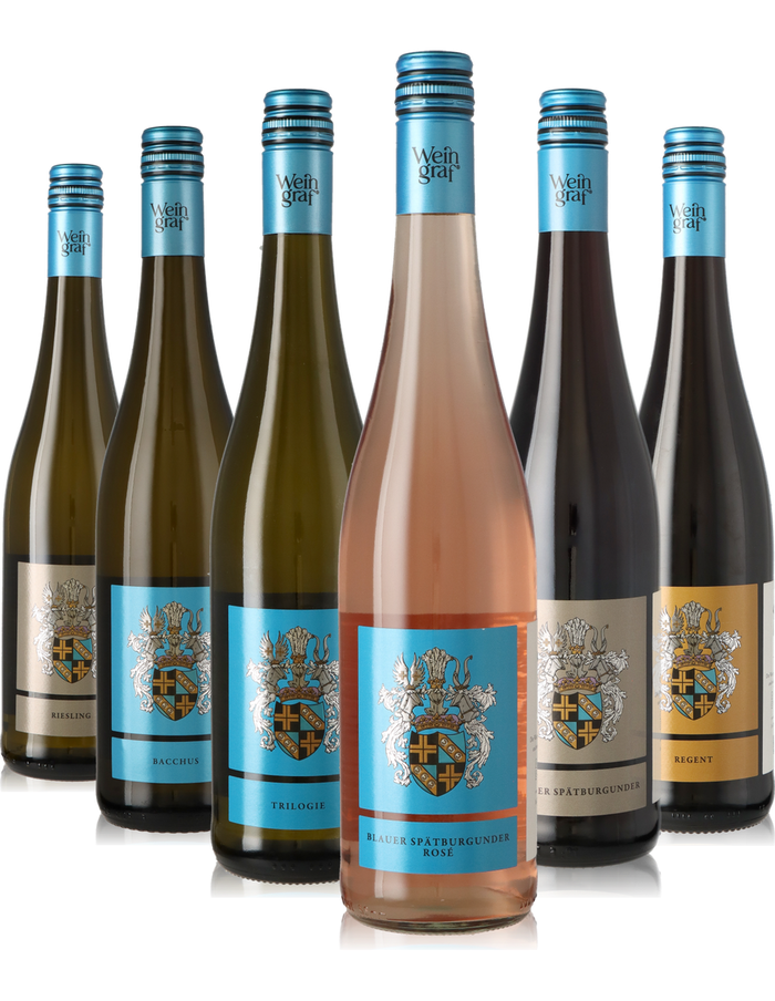 6er Weinpaket lieblich und süße Weine aus Deutschland