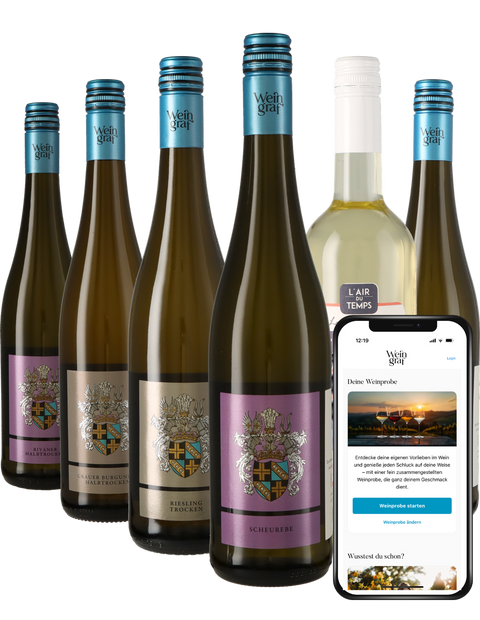 Weinpaket Weißwein mit App-Weinprobe