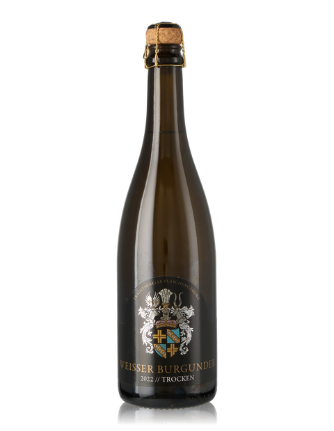 Weißer Burgunder Sekt b. A., trocken *traditionelle Flaschengärung*