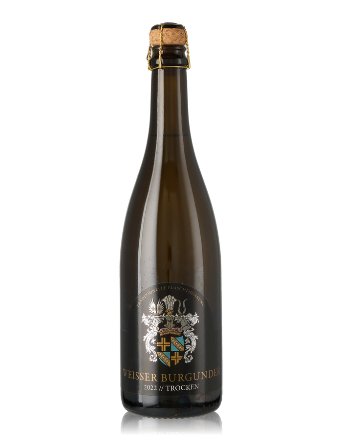 Weißer Burgunder Sekt b. A., trocken *traditionelle Flaschengärung*